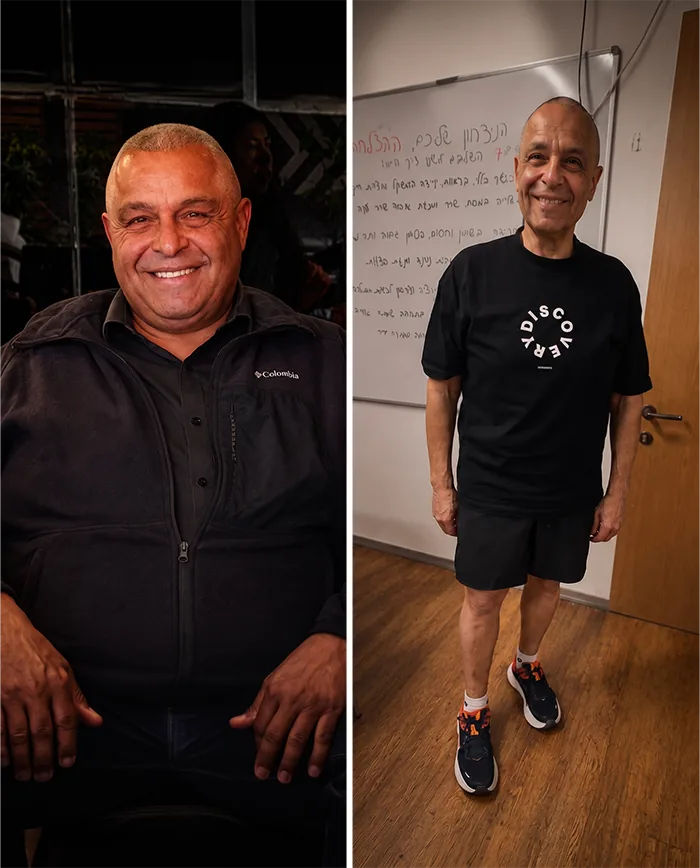 לפני ואחרי — מוטי כהן, מתאמן בפאוור ספורט